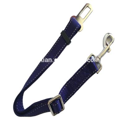 China 2021 Viable Adjustable Dog Car Seat Belt Nylon Dog Seat Belt for sale