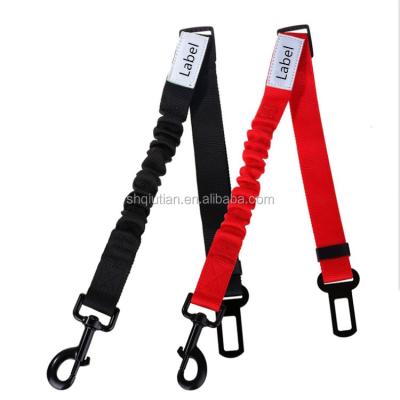 China Reflective Premium Bungee Dog Driving Safety Adjustable Seat Belt for sale