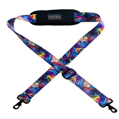 China Custom Fabric Pattern Adjustable Bag Shoulder Straps For Guitar Boat Luggage for sale