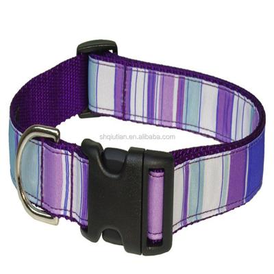 China 2021 Hot Sale Dog Collar Nylon Adjustable Dog Collar Viable for sale