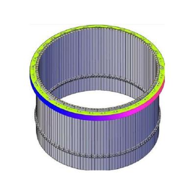 China SCT Thin Bricks Ceramic Preheater Inner Tube For Cement Kiln for sale