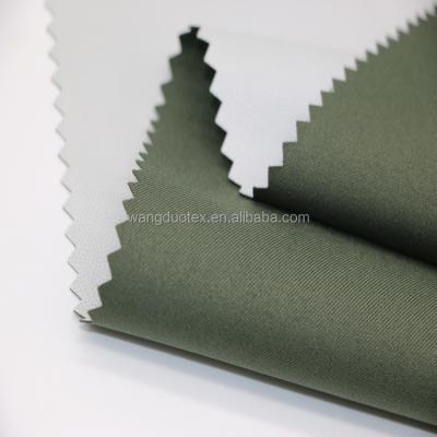 China High Waterproof Elastane 75D Twill Weave Pongee Fabric With White TPU Waterproof Breathable Bond Fabric for sale