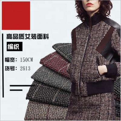 China Anti pill fashion woolen coat material or plaid multicolor blended overcoat fabric or woolen suit fabric for sale