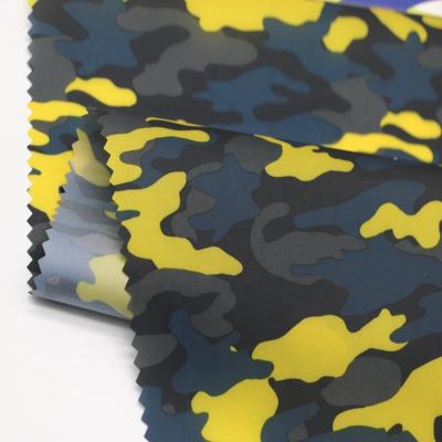 China Waterproof Polyester 210t Printed Taffeta Fabric With PA Coated Use For Raincoat Jacket for sale