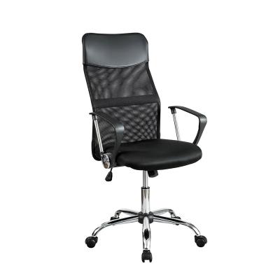 China Wholesale Modern Luxury High Quality PVC Mesh Adjustable Height Swivel Office Chair Black Low Price Simple Design Adjustable (Height) for sale