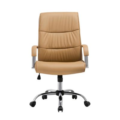 China PU Adjustable High-Back Ergonomic Desk Large (Height) Executive Chair And Office Chair for sale