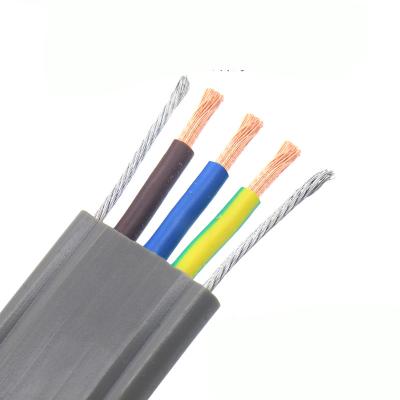 China High Precision Traditional Flat Used Fiber Optic Shielding Elevator Moving Cable for sale