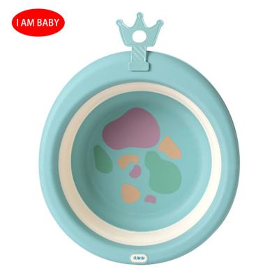 China New 2022 New Multifunctional Baby Washbasin Shampoo Easy Foldable Cleaning Portable Basin For Kids Baby Folding Washbasin for sale