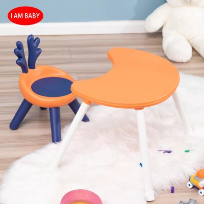 China Modern Hot Selling Amazon Baby Bedroom Desk And Plastic Chair Set for sale