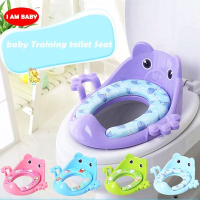 China Modern Desgin Cute And Comfortable Cartoon Toilet Trainer Non Slip Toilet Seat Kids Baby Potty Trainer Portable Potty Trainer for sale