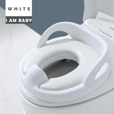 China 2021 New White Design PP Potty Training Seat Baby Toilet Baby Potty Training Seat Trainer For Kids Toddler for sale