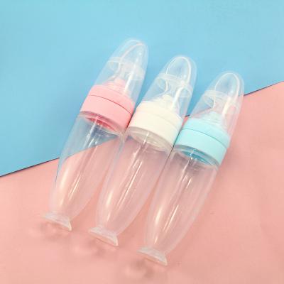 China BPA Free Silicone Baby Bottle Baby Bottle Storage Rice Milk Feeding Bottle for sale