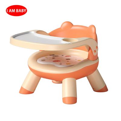 China Modern Baby Safety Dining Chair Children Sneak Backrest Convertible Cartoon Cubs Kids Chair for sale