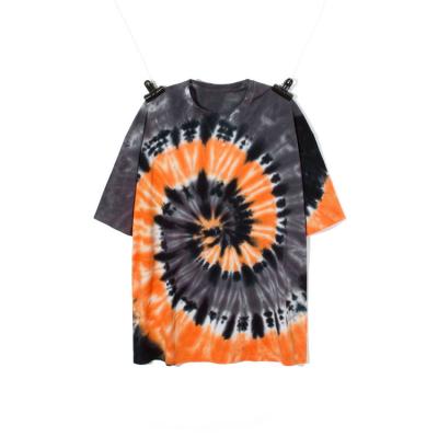 China Anti-pilling New Arrival 2021 Streetwear Fashion Street Wear Youth Boy Tie Heavy Dye Colorful T-Shirts for sale