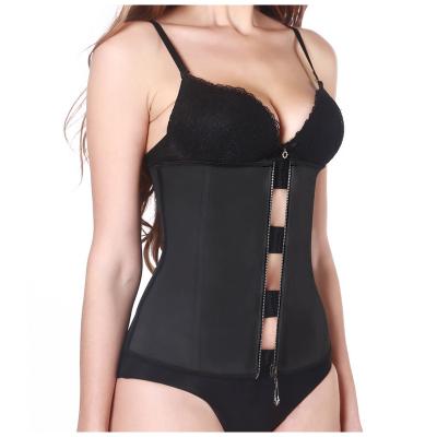 China Best Body Shaper Quality Compression Waist Wrap Belt Fitness 7 Bone Steel Latex Corset Slimming Body Sweat Shaper Waist Trainer for sale