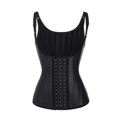 China Wholesale Waist Trainer Steel Bone Body Shaper Elastic Band 25 Seamless Shapewear Vest Latex Thermal Corset For Female for sale