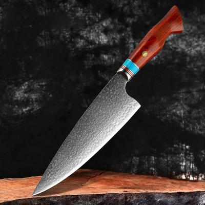 China Viable Newcomer Professional Hammer Model 67 Layers VG10 Damascus Steel Chef Knife for sale