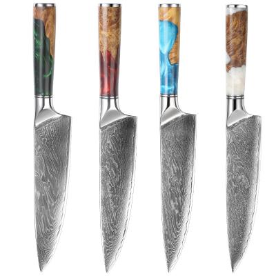 China Hot Selling Viable Professional 8 Inch Damascus Steel Chef Kitchen Knife for sale