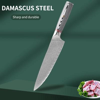 China Viable Newcomer Japanese Damascus Steel Chef Knife Layers 67 for sale