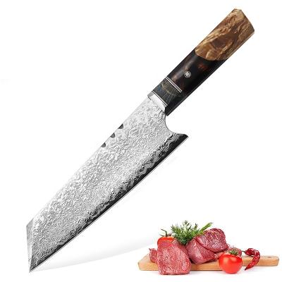 China Viable Newcomer Hammer Handmade Professional Model 67 Layers VG10 Damascus Steel Chef Knife for sale