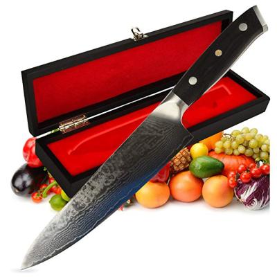 China Viable Amazon Hot Sale Professional 8 Inch 67 Layers VG10 Damascus Japanese Steel Chef Kitchen Knife for sale