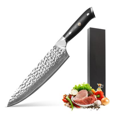 China 8.5 Inch VG10 Damascus Damascus Kitchen Knife High Quality Valuable Viable Steel Chef Knife for sale