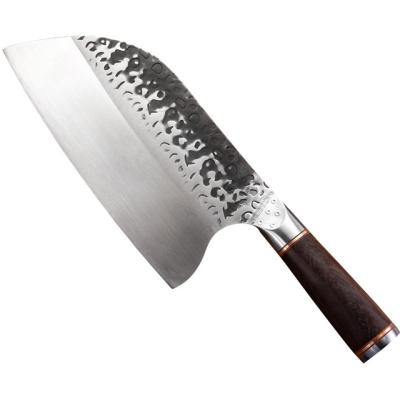 China Sustainable Handmade Forged High Carbon Plated Chinese Butcher Knife 5CR15 Stainless Steel Kitchen Knife for sale