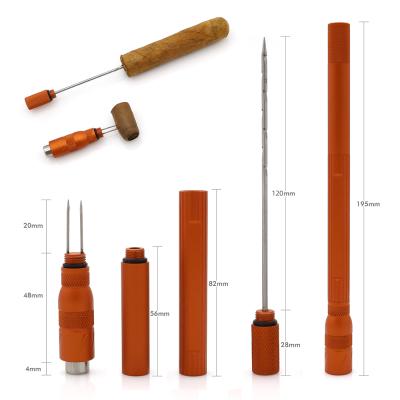 China Widely Applied Cigar Punch 2 Function Stainless Steel Cigar Drill Needle Drill Portable Smoking Accessories and Cigar for sale