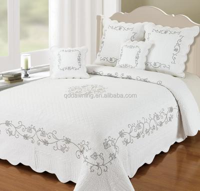 China Modern 100% Cotton Fashion Over Sized Cotton Comforter Bedspread Wedding Sheet Set for sale