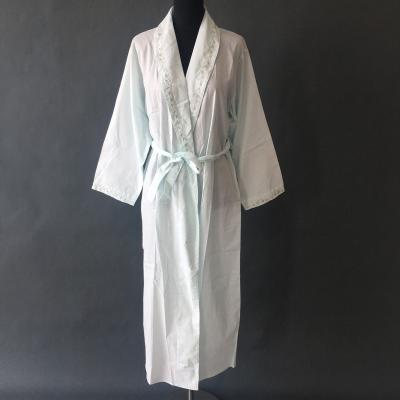 China QUICK DRY 100% Cotton Woven Long Sleepwear Robe for sale