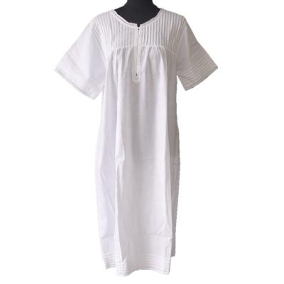 China Breathable World Best Selling Products White Ladies Nightgown for sale