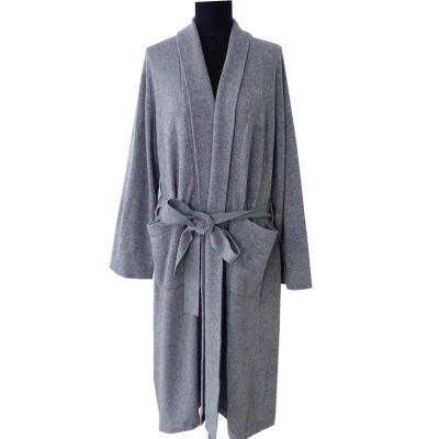 China 100% breathable cashmere dressing gown for sale