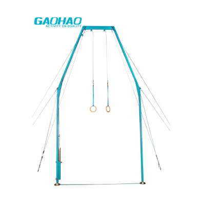 China GAOHAO Gymnastic Rings Gym FIG Approved Gymnastic Apparatus Size Adjustable Between 250 and 285cm Gymnastic Club Ring for sale