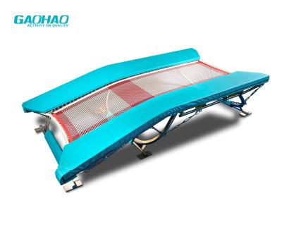 China FIG GAOHAO Double Mini Trampoline Strong Net Gymnastics Approve for Competition and Club Fold Trampoline Standard Jumping Bed 285 x 92 cm for sale