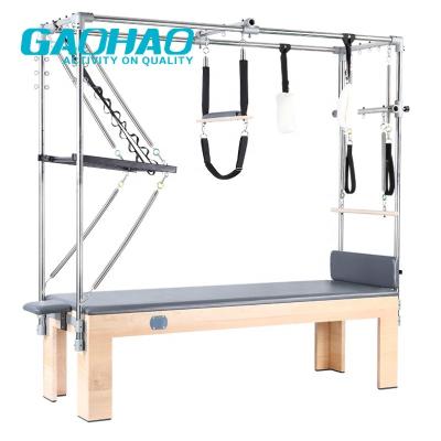 China Gaohao High Density Quality Waist Multifunctional Pilates Reformers Bed For Gym Exercise Center Tower Pilates Reformer Equipment for sale