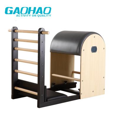 China Core Strength and Flexibility Exercises Gaohao Waist Quality Pilates Reformers Ladder Barrel Pilates Equipment Wooden Bow for Core Strength and Flexibility Exercises for sale