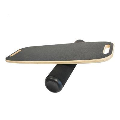 China Complete fitness exercise balance board, non-slip pad, private label natural wood fitness balance board for sale