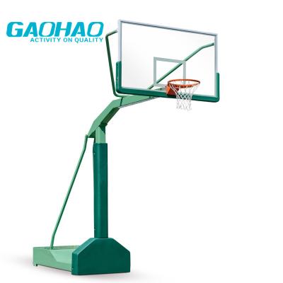 China GAOHAO Arm Basketball Backstop Good Quality Mobile Simple Basketball Team Economic Work for sale