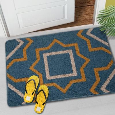 China Designer Washable Wholesale Door Mats Non Slip Large Front Entrance Mat With Rubber Backing for sale