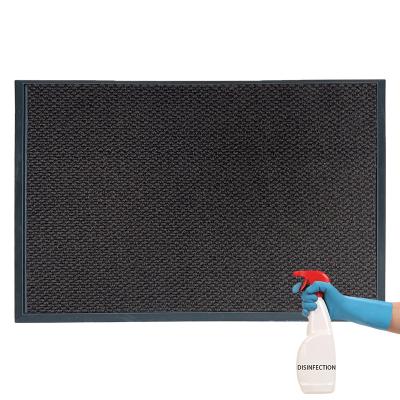 China Innyluck Washable Empty Outdoor Disinfection Sanitized Door Mat Anti Bacteria Door Mat Dirt Trapper Polypropylene Mat With Tray for sale