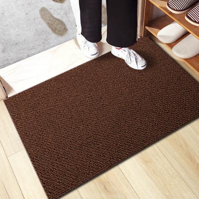 China Wholesale Dirt Washable Trap Mat Machine Foot Entrance Outside Scraping Mud Washable Door Mats For Home for sale