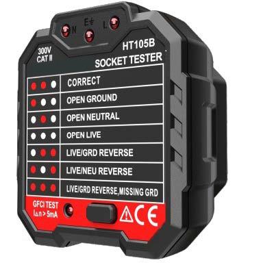 China China Electric High Quality Factory Digital Electric Socket Tester With GFCI for sale