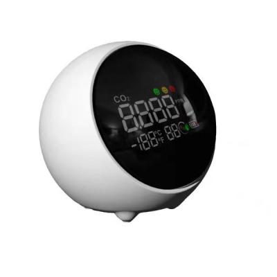 China Ball Type Va Display+Semi-Transparent Indoor Outdoor Liquid Cryst Carbon Dioxide Meter Air Quality Detector 40-5000ppm for Home,Car for sale