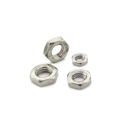 China Wholesale Heavy Industry Metal Hexagon Zinc Galvanized HDG Heavy Metric Hex Lock Nut Thin Nuts DIN 439 936 for sale