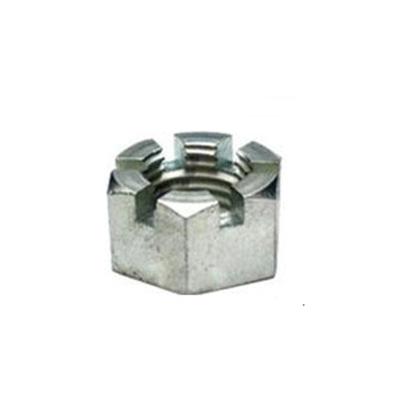 China Metric Heavy Industry Fastener Nuts Metal Carbon Hex Castle Slotted Hex Nut DIN 935 m10 1.25 for sale