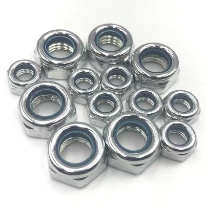 China Heavy Industry SS HDG Lock Metric Nyloc Nuts m12 Galvanized Fine Thread m8 Nuts for sale