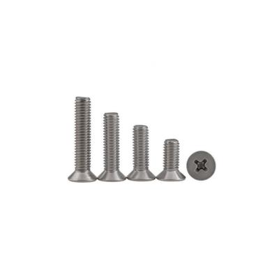 China Flat Metric Cross Recessed Head Screws Stainless Steel Head Screw 304 Countersunk Cross Countersunk 316 Stainless Steel DIN965 for sale