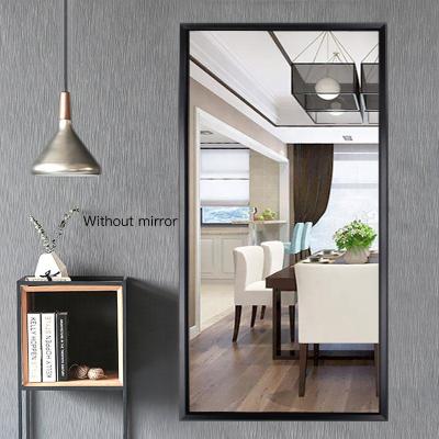 China Simple Custom Size Wall Mounted Aluminum Alloy Metal Frame For Mirror for sale