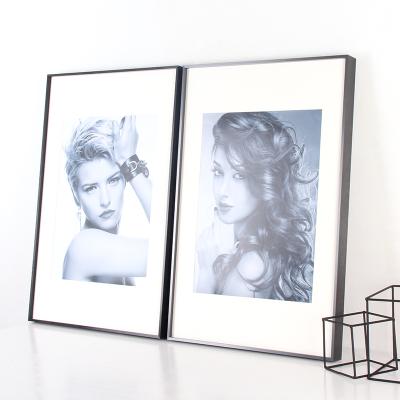 China Decorative Photo Frame / Show Nice Europe Style Natural Narrow Edge Metal Aluminum Photo Frame for sale