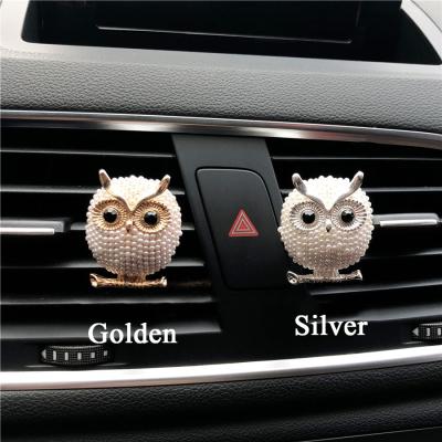 China Pearl Owl Car Interior Car Aroma Fragrance Diffuser Car Scent Air Freshener Eco-friendly Vent Cut Eco-friendly for sale